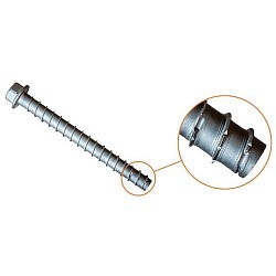 Titen HD® THD37500H6SS Screw Anchor, 3/8 in Dia, 5 in Overall Length, Hex Head Drive, 316 Stainless Steel